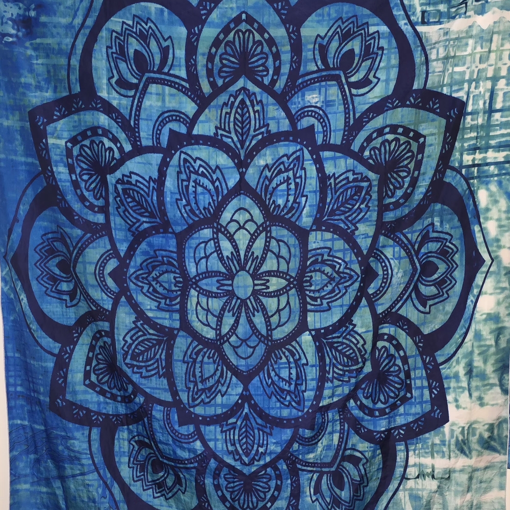 Blue Mandala Wall Tapestry